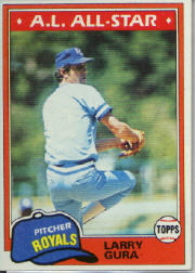 1981 Topps Baseball Cards      130     Larry Gura